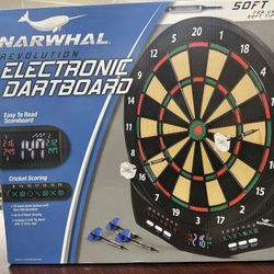 Narwhal Revolution Electronic Dartboard with 30 Games, Scoring and 6 Darts