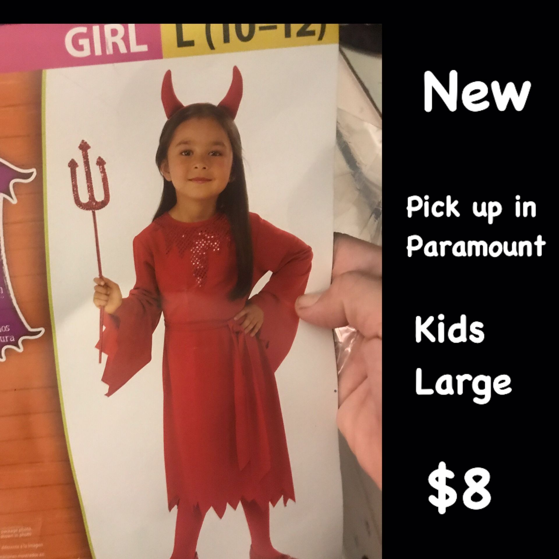 Girls devil costume