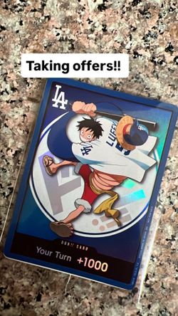 LA Dodgers Monkey D Luffy Card