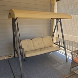 3 Seater  Patio Swing With Canopy