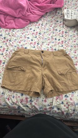 Tan shorts, size L, from SHEIN