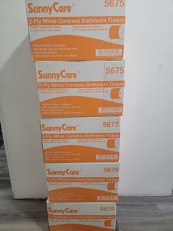 SunnyCare 2-Ply Coreless Bathroom Tissue – 5 Cases