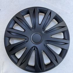 Tapacauchos negros 16” 4pcs black rim covers hubcaps universal fit honda toyota nissan ford kia Chevy Volkswagen and more