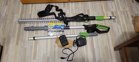 (NEW) NOVORIKX CORDLESS POLE HEDGE TRIMMER