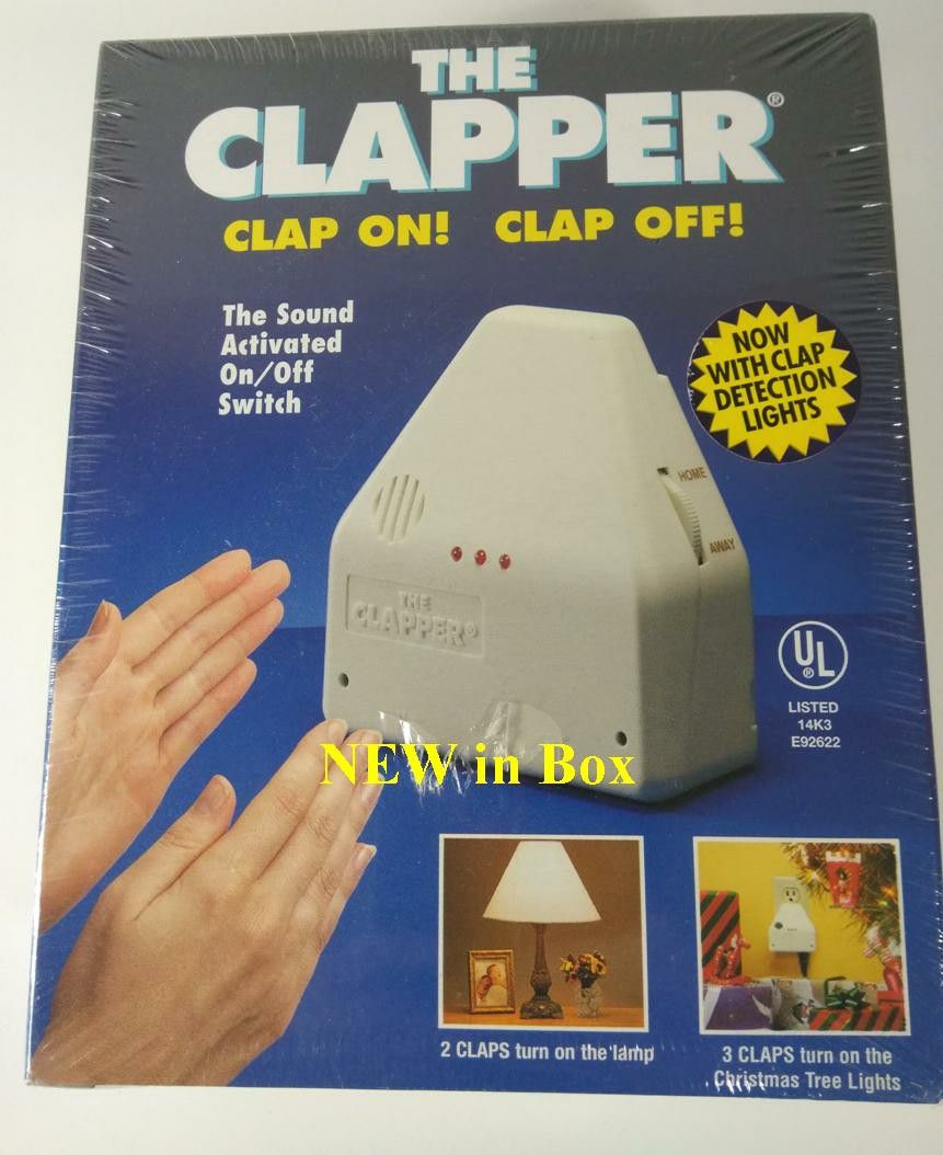 The Clapper Clap On Clap Off Switch: White | Free Shipping NEW & FACTORY  SEALED