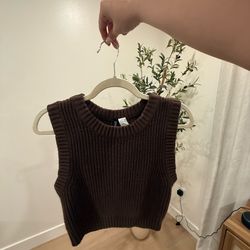 Medium Brown Crop Top Sweater - H&M divided