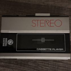 Vintage GE Cassette Player – Untested, Retro Style
