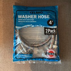 4 Foot Stainless Steel Washing Machine Hoses
