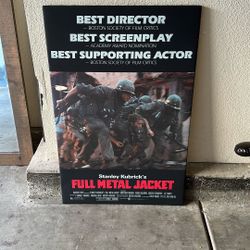 Full Metal Jacket Movie Poster Canvas Print 