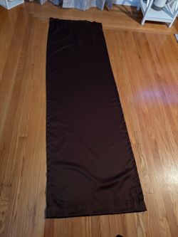 Dark Brown Curtain Panel 4 panels 26x84