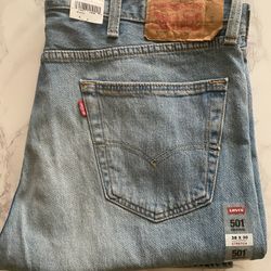 Levis 501 Light Blue