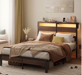 Queen bed plus mattress