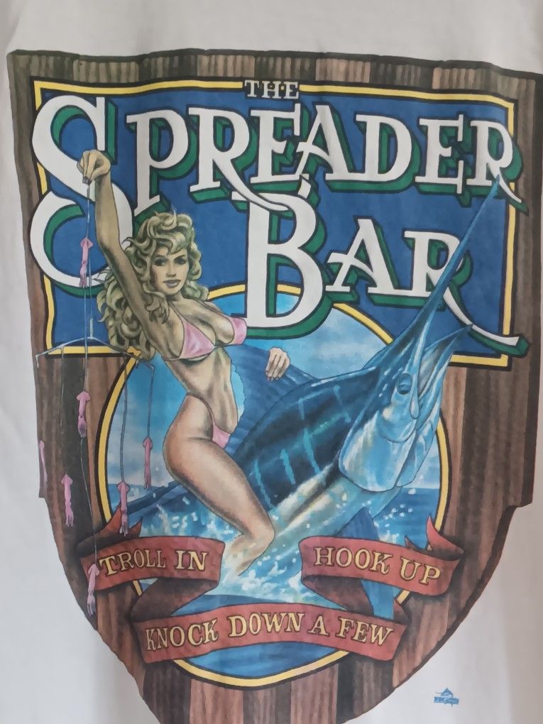 Vintage The Spreader Bar Fisherman's Tshirt Size Xl
