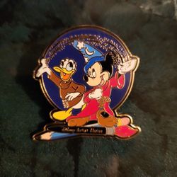 Disney Artist Choice Pin Mickey Sorceror & Donald Duck Limited Edition Monty Maldovan