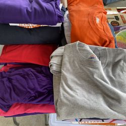 40 Tshirts ranging from Small to Adult extra large new some have been printed on 2 each  need gone 