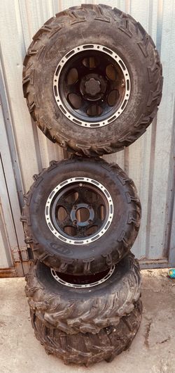 4 ATV Rhino Tires Off Road 25x10R12 and 25X8R12 Llantas para moto