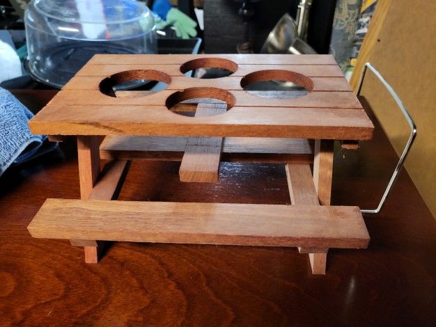 Picnic Table BBQ Condiment Caddy Holder