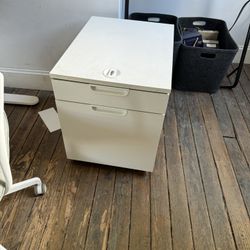 Bekant 2 DRAWER LOCKING CABINET