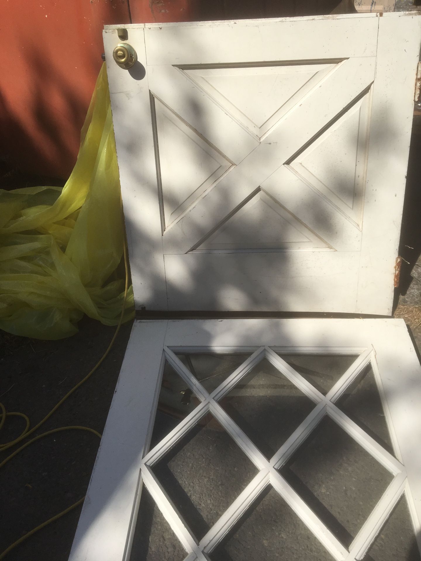 Antique Vintage Cottage Door White