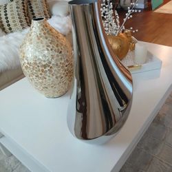 Tall Floor Vase And Fruit Tray Designer Georg Jensen 