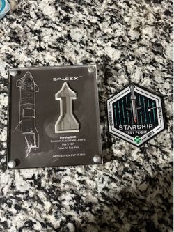 SPACEX - PEICE OF STARSHIP SN:15 AUTHENTIC Flown AFT Flap Skin🚀 #2,169 out of 2,500!!