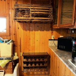 Vintage Wine Racks And Glass Holder Vintage Lobster Cage 