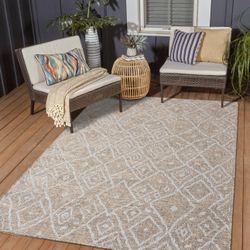8/10 Outdoor Indoor Modern Rug 
