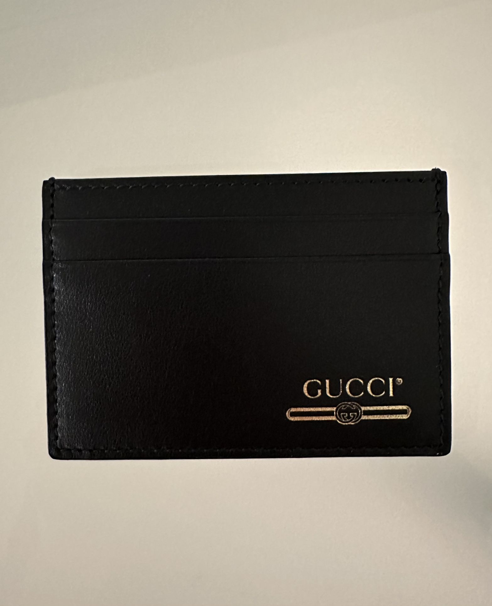 Gucci Leather Card Case | Gucci Logo (4 Card Slot) Black