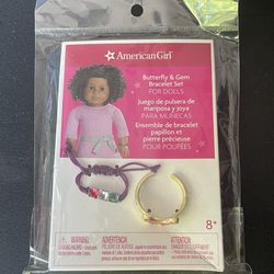 American Girl Doll Butterfly & Gem Bracelet Set