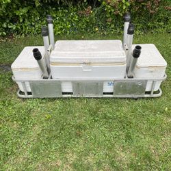 Surf Fishing Cooler Rod Rack