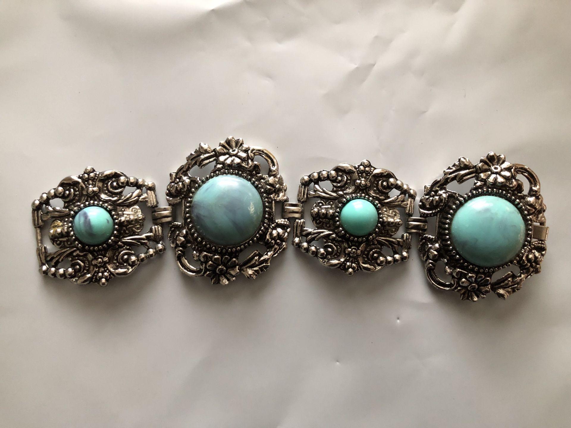 Costume Bracelet Turquoise Look