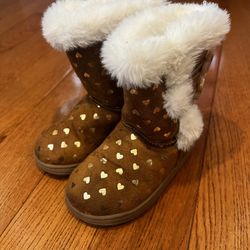 Jumping Beans Fur Lined Suede Boots. Size 7 
