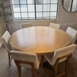 Dinning Table - White oak Wood 