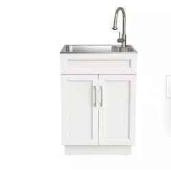Laundry vanity with sink
