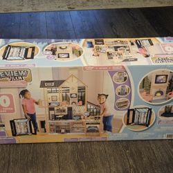 NEW KidKraft Lakeview Villa Huge Wood Wooden Doll House & Greenhouse Dollhouse