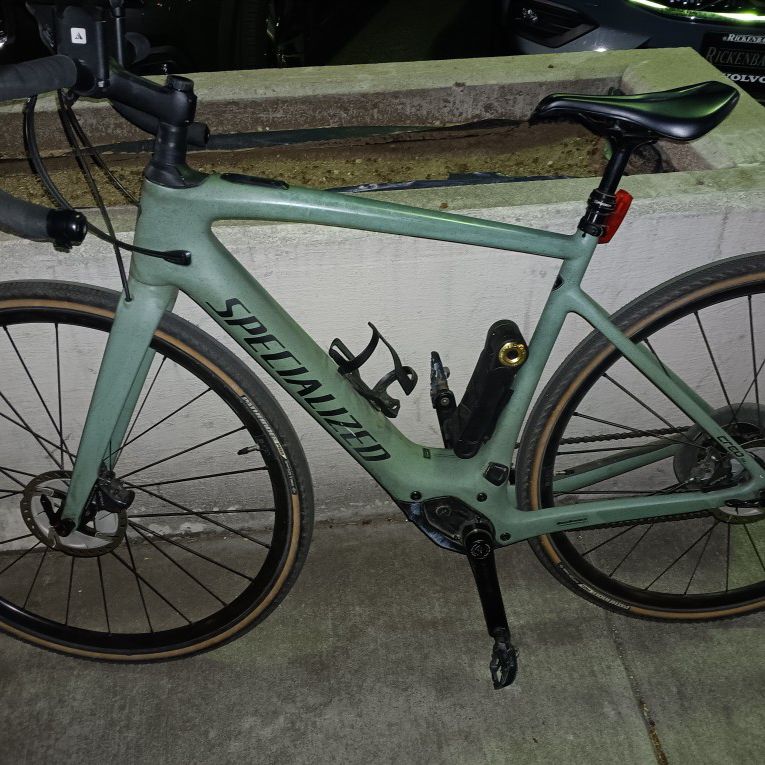 Specialized Turbo Creo Sl Green With Black Lettering. With A Large Framekkl