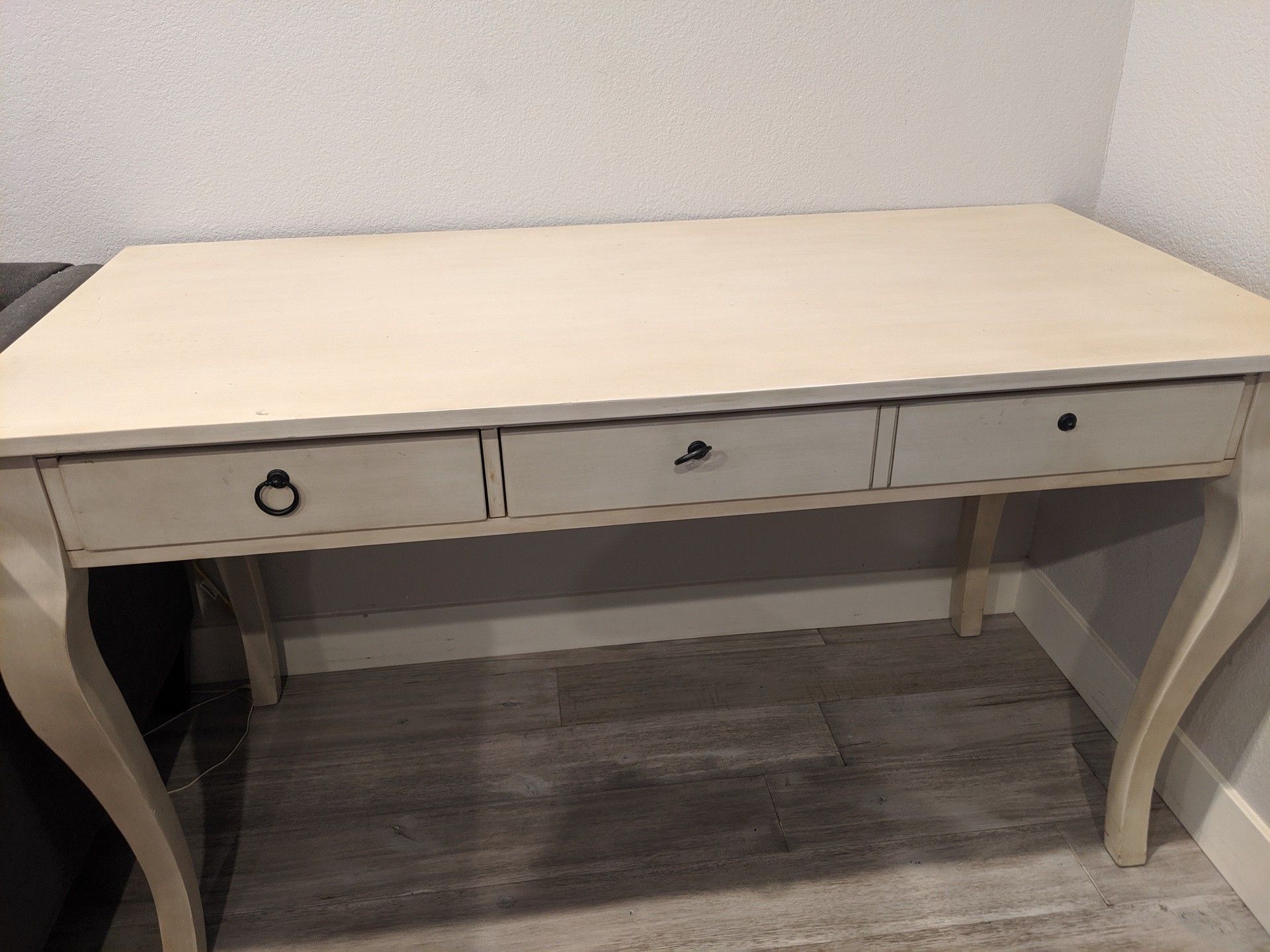 Off white wood desk