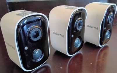 Vision Well 2k Wireless Security In/Out Door Cameras Bundle