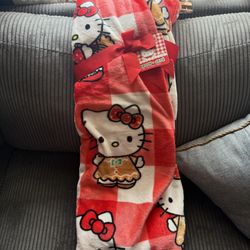 Hello kitty blanket.