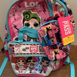 LOL Surprise Lunch Bag Pencil Case School Backpack 