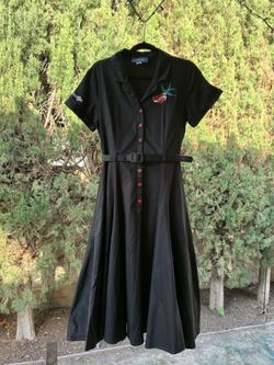 Collectif rockabilly Dress Black US Size 10