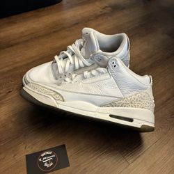 Jordan 3 Pure White Sz 13