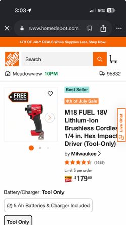 Milwaukee Hex Impact Driver