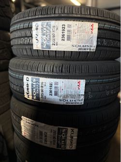 205/60/16 KUMHO 4 new tires installed ✅ instaladas ✅ 🔥 we do Aligment ✅