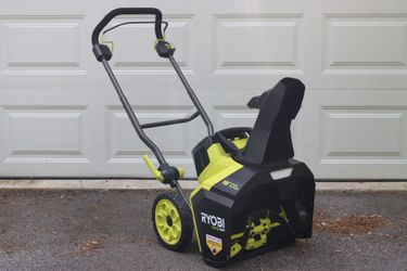 Ryobi 18” Single Stage Snow Blower Kit W/ 2, 6.0 Batteries