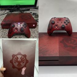 Microsoft Xbox One S Gears of War 4 Limited Edition 2 TB Crimson Red Console