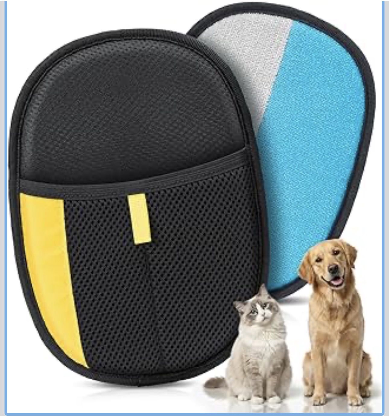 Pet Hair Removal Glove for Dogs & Cats - Upgraded Reusable Electrostatic Pet Hair Glove, Pet Hair Remover Tool for Laundry, Couch, Carpet & Car Seat,