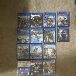 Games For Ps4 20$ Each Or 135$ For All 