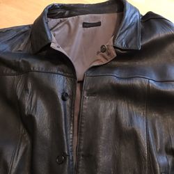 1 Dress Leather Jacket 1 Black Dress Coat
