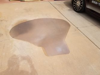 Floor office mat with grips for carpet